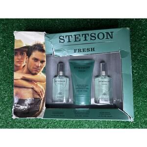 Stetson 3 Piece Set TOM BRADY FRESH cologne spray 1.5 + after shave balm 4 oz